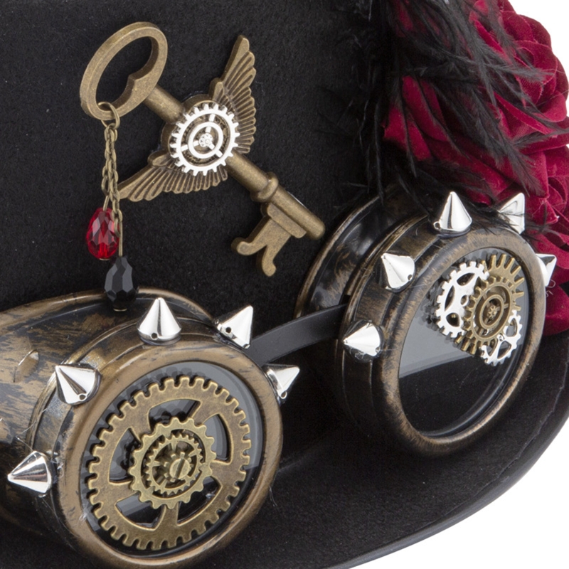 Y166 Vintage Steampunk Hat Top - Fedora Hat Wool review and price