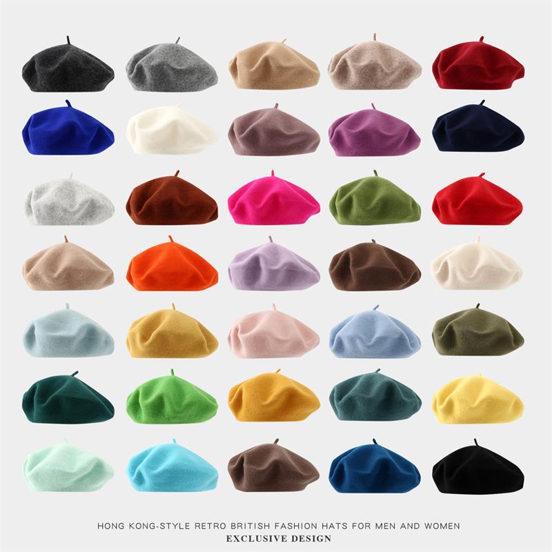 Big Size Beret Women  Large Be - Beret French Wool review and price