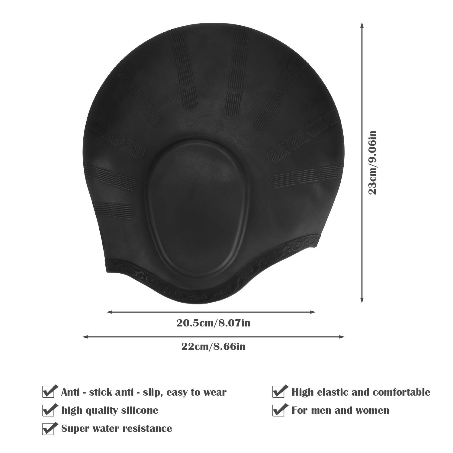 Adults High Elastic Swimming C - Swim Hat Silicone review and price
