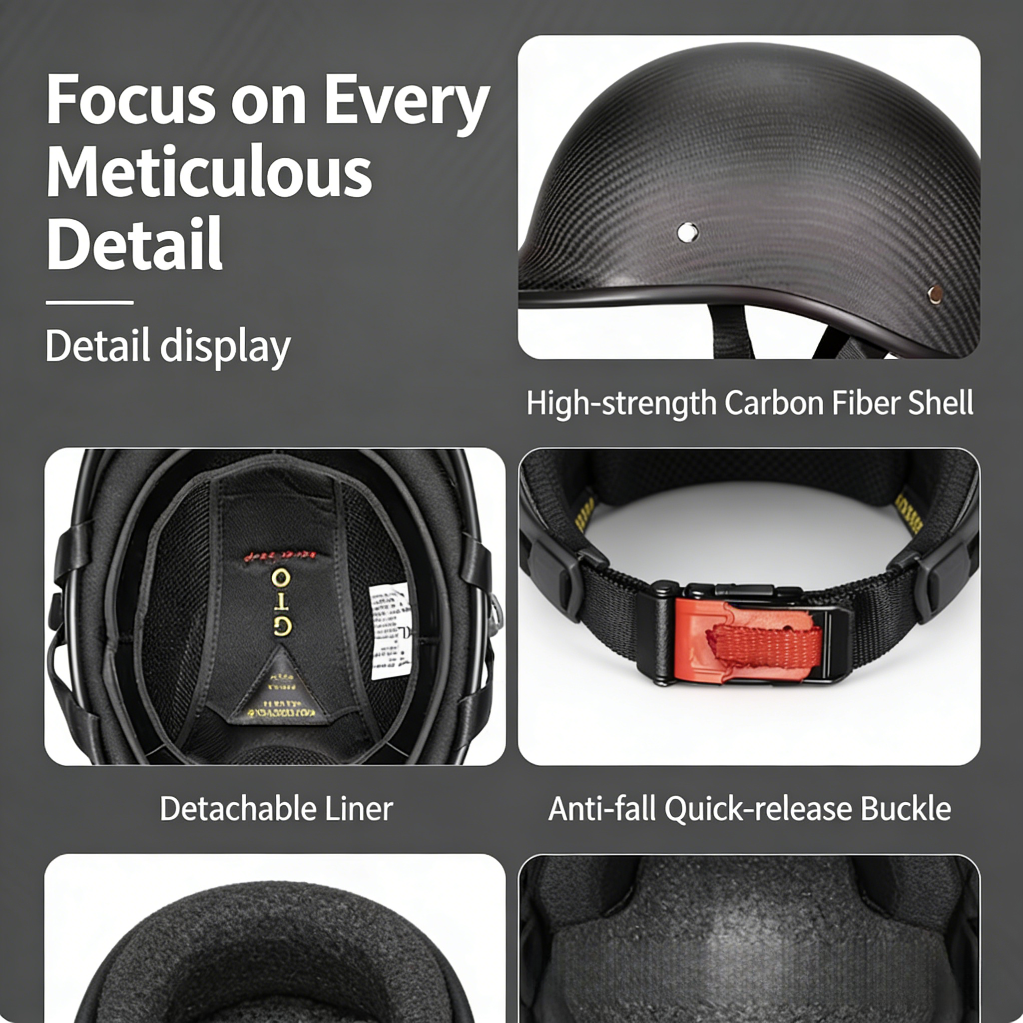Lightweight Carbon Fiber Half  - Skull Cap Helmet Liner review and price