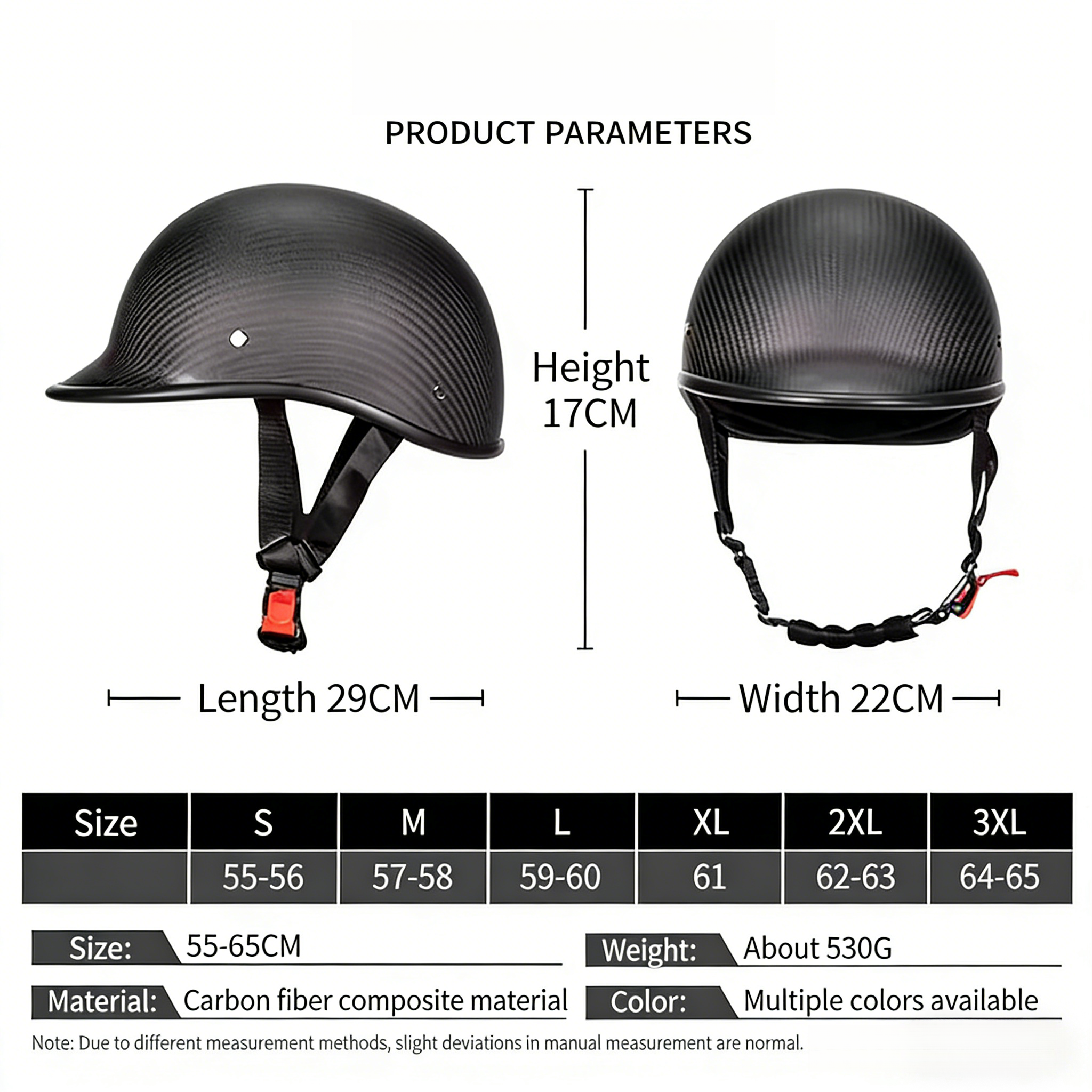 Lightweight Carbon Fiber Half  - Skull Cap Helmet Liner review and price