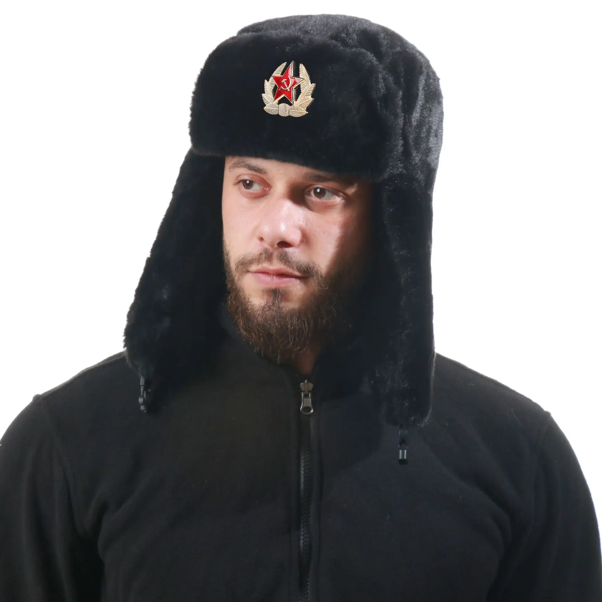 Soviet Badge Ushanka Men&Women - Winter Trapper Hat review and price