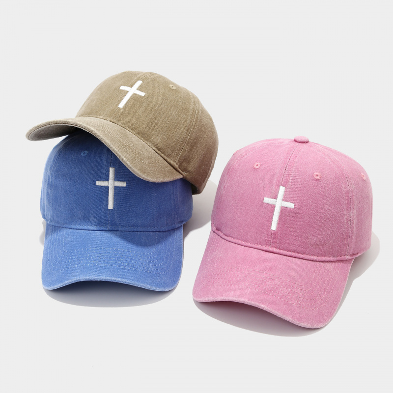 Vintage Washed Cross Embroider - Dad Hat Cotton review and price