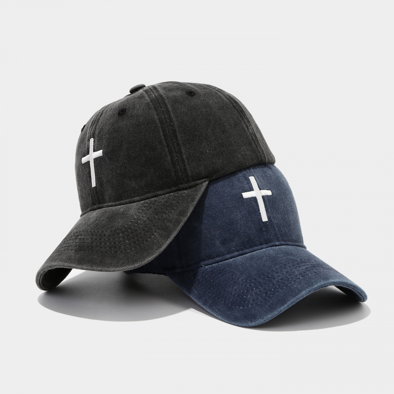 Vintage Washed Cross Embroider - Dad Hat Cotton review and price