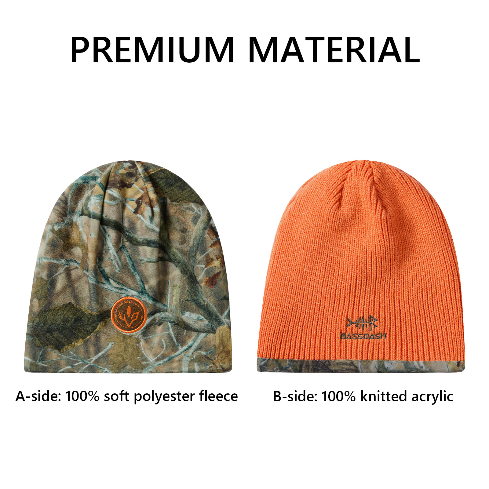 BASSDASH Reversible Windproof  - Beanie Cuffed Knit review and price