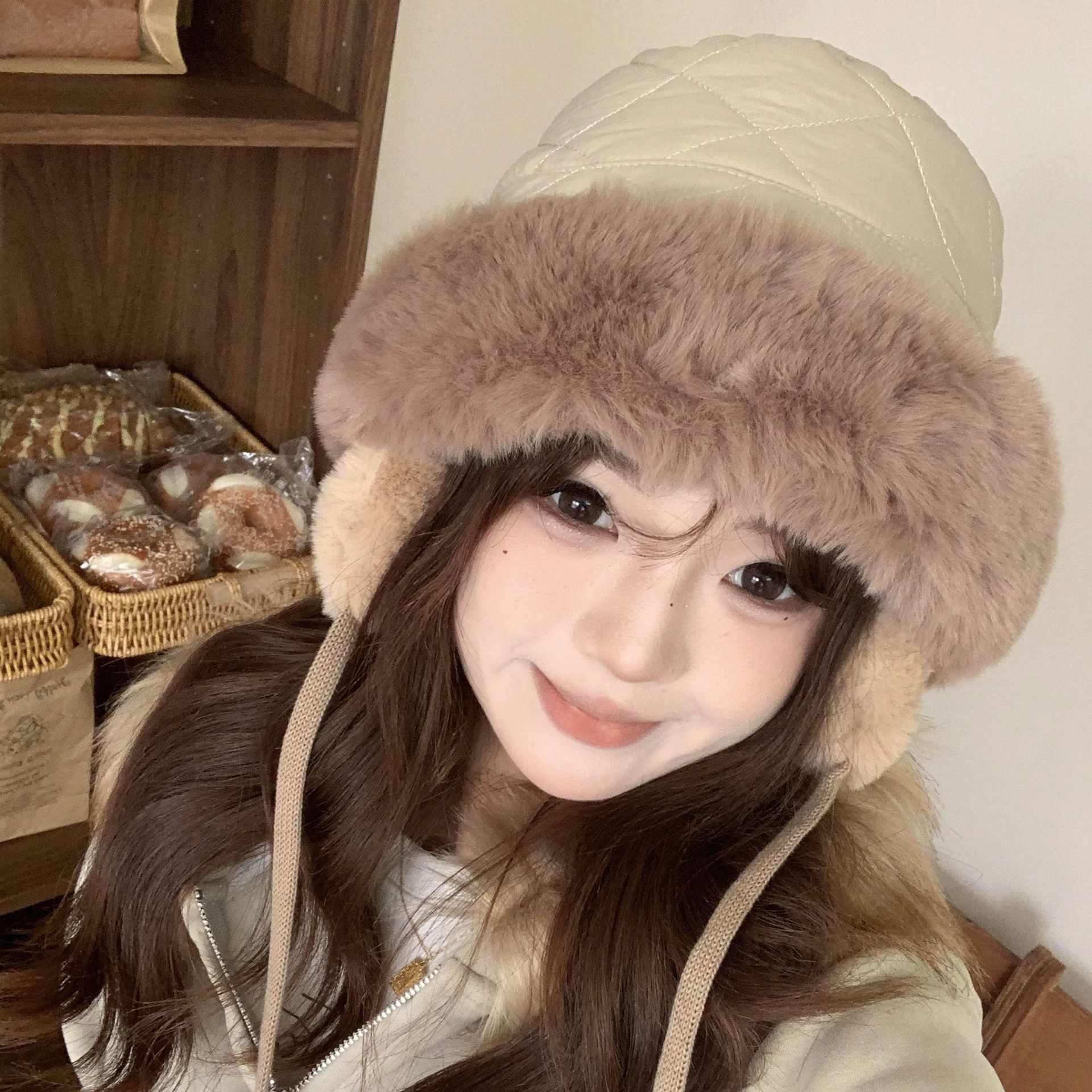 Women's Winter Quilted Faux Fu - Trapper Hat Ear Flap review and price