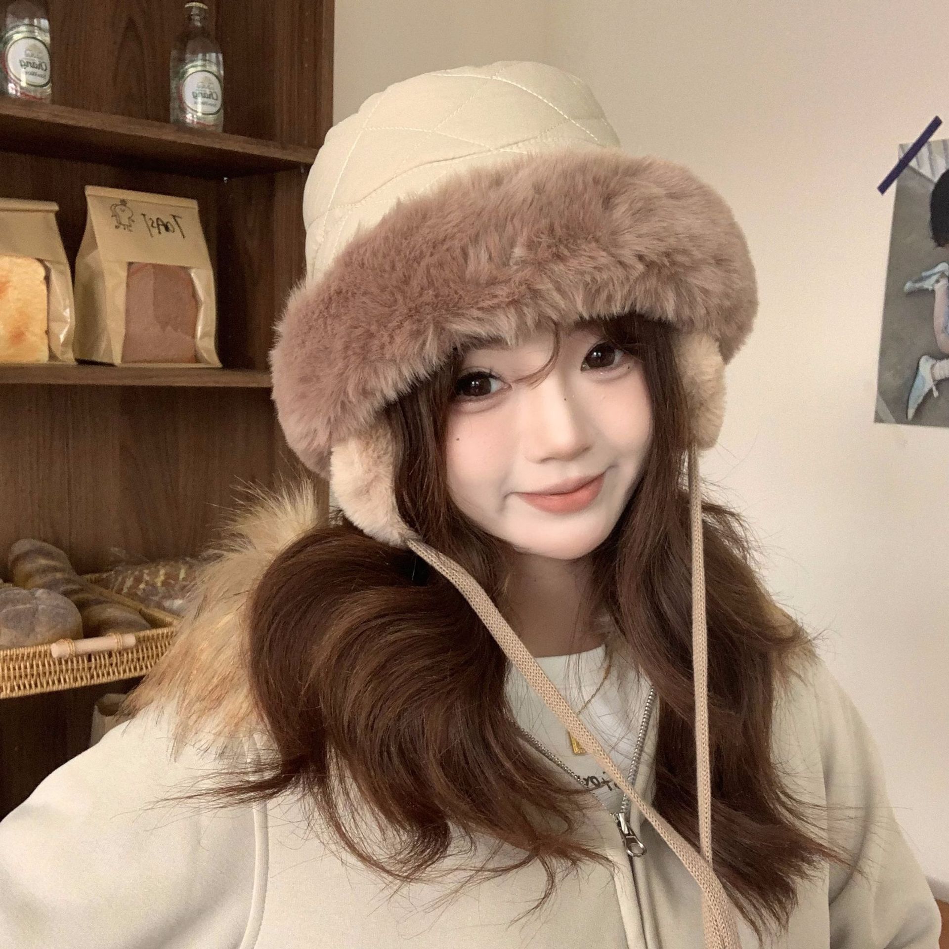 Women's Winter Quilted Faux Fu - Trapper Hat Ear Flap review and price