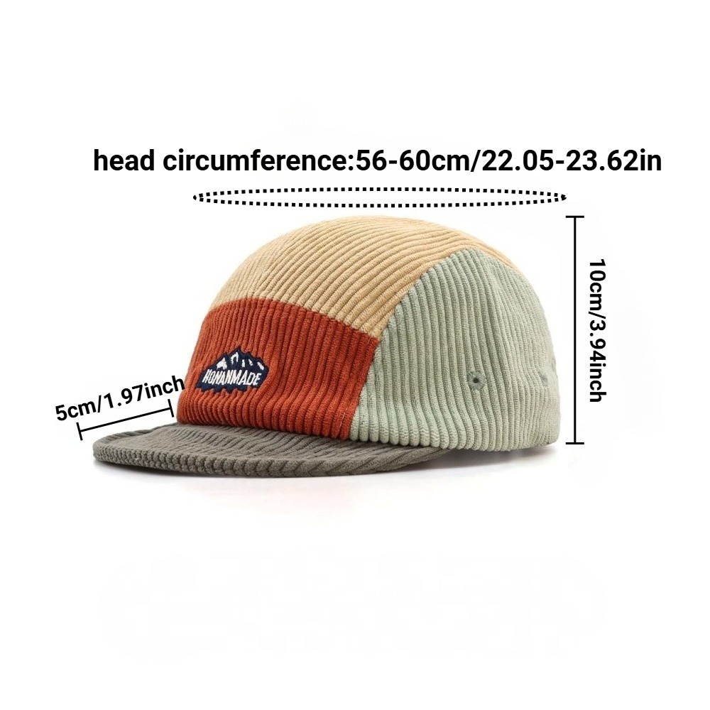 5 Panel Short Brim Cap, Vintag - Corduroy Cap 5 Panel review and price