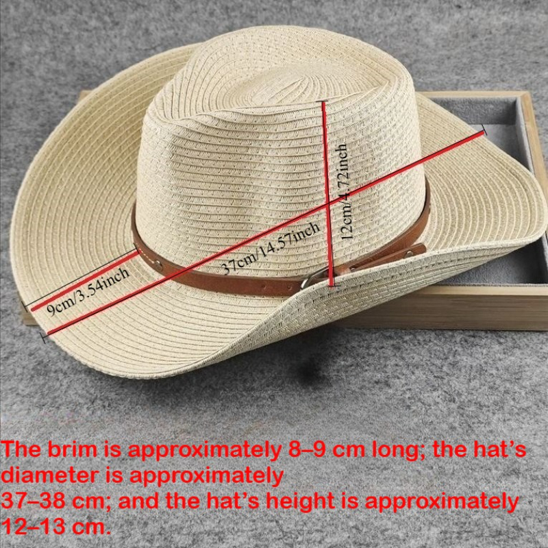 Oversize 64cm Cowboy Sunshade  - Cowboy Hat Straw review and price