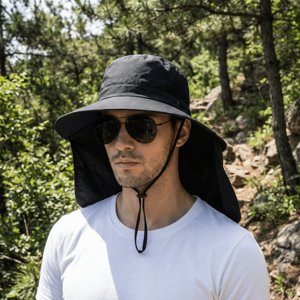 Removable Cloth Men Sun Hat Bi - Visor Sun Hat review and price