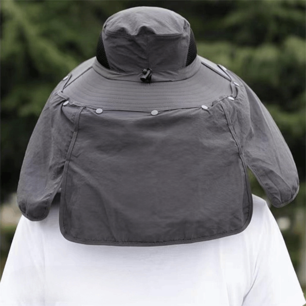 Removable Cloth Men Sun Hat Bi - Visor Sun Hat review and price