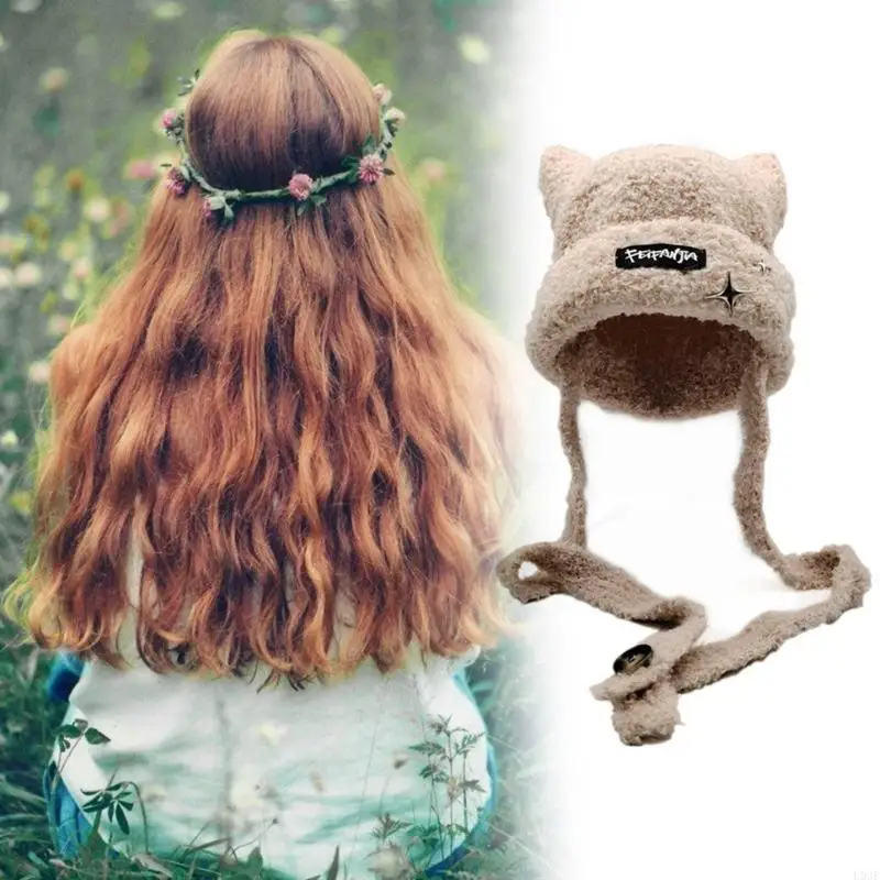 L93F Handmade Knit Ear Trapper - Winter Trapper Hat review and price