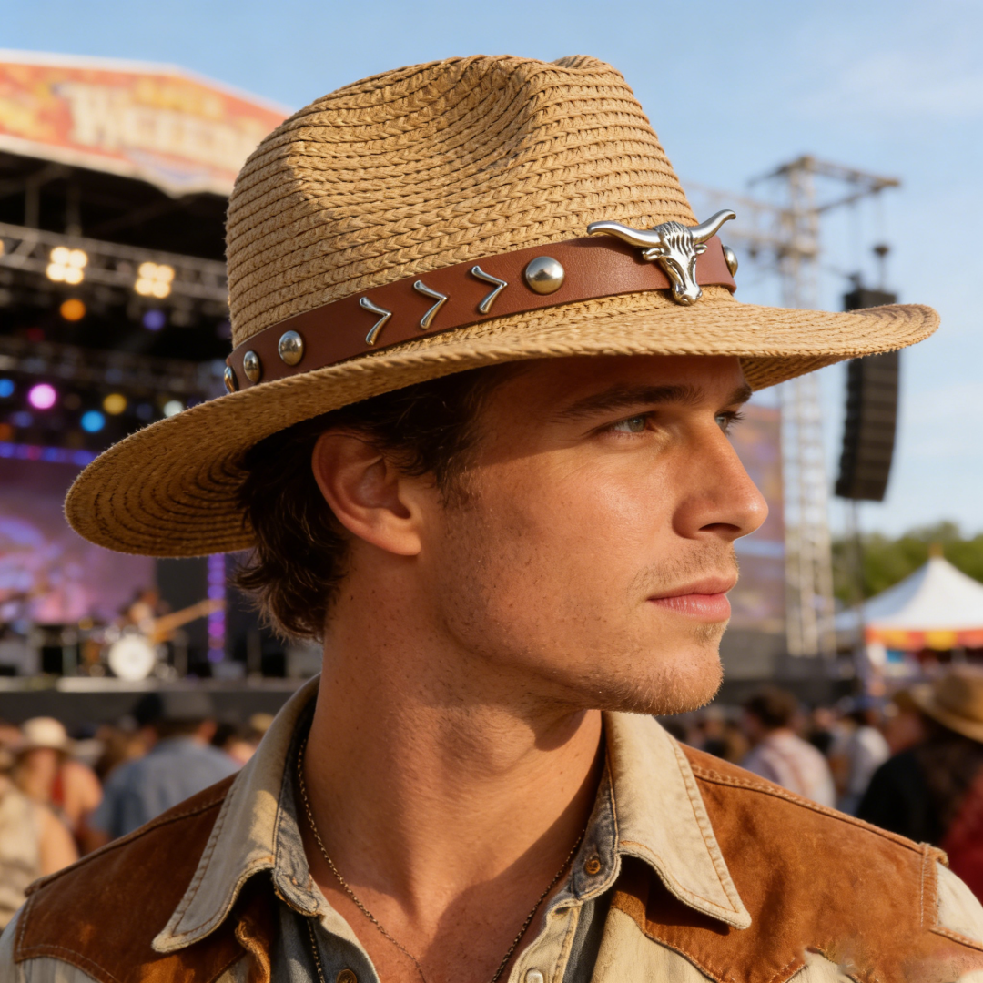 Vintage Straw Western Cowboy H - Cowboy Hat Straw review and price