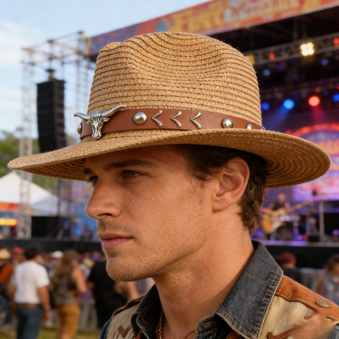 Vintage Straw Western Cowboy H - Cowboy Hat Straw review and price