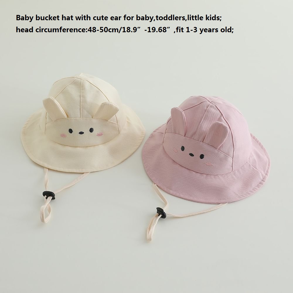 Baby Girls Sun Hat 48-50cm Cot - Bucket Hat Cotton review and price