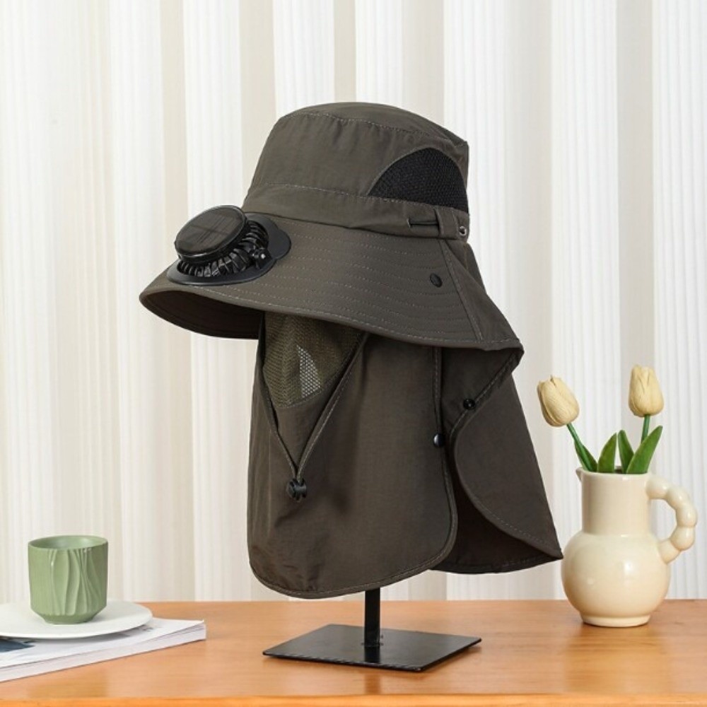 Portable Solar Rechargeable Fa - Sun Hat Wide Brim review and price