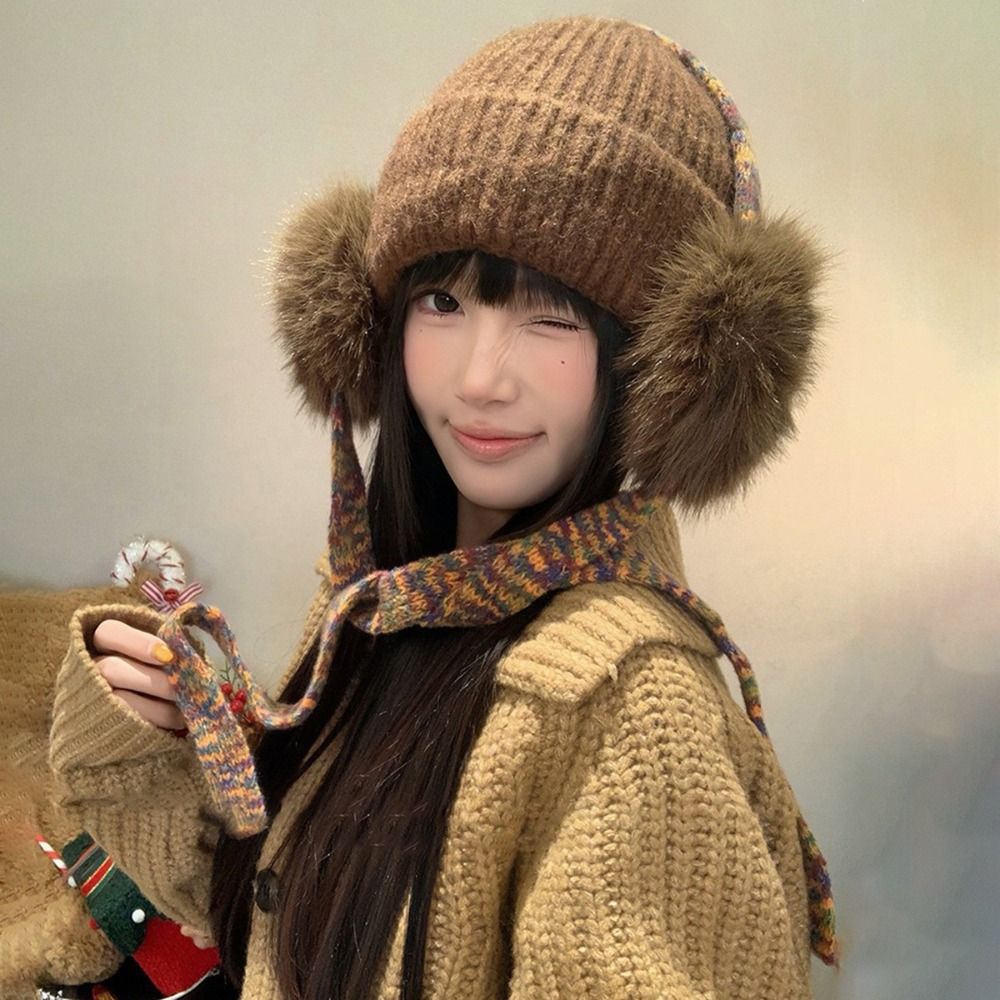 Retro Knit Ear Flap Beanie Cuf - Beanie Cuffed Knit review and price