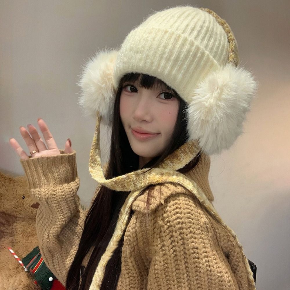Retro Knit Ear Flap Beanie Cuf - Beanie Cuffed Knit review and price