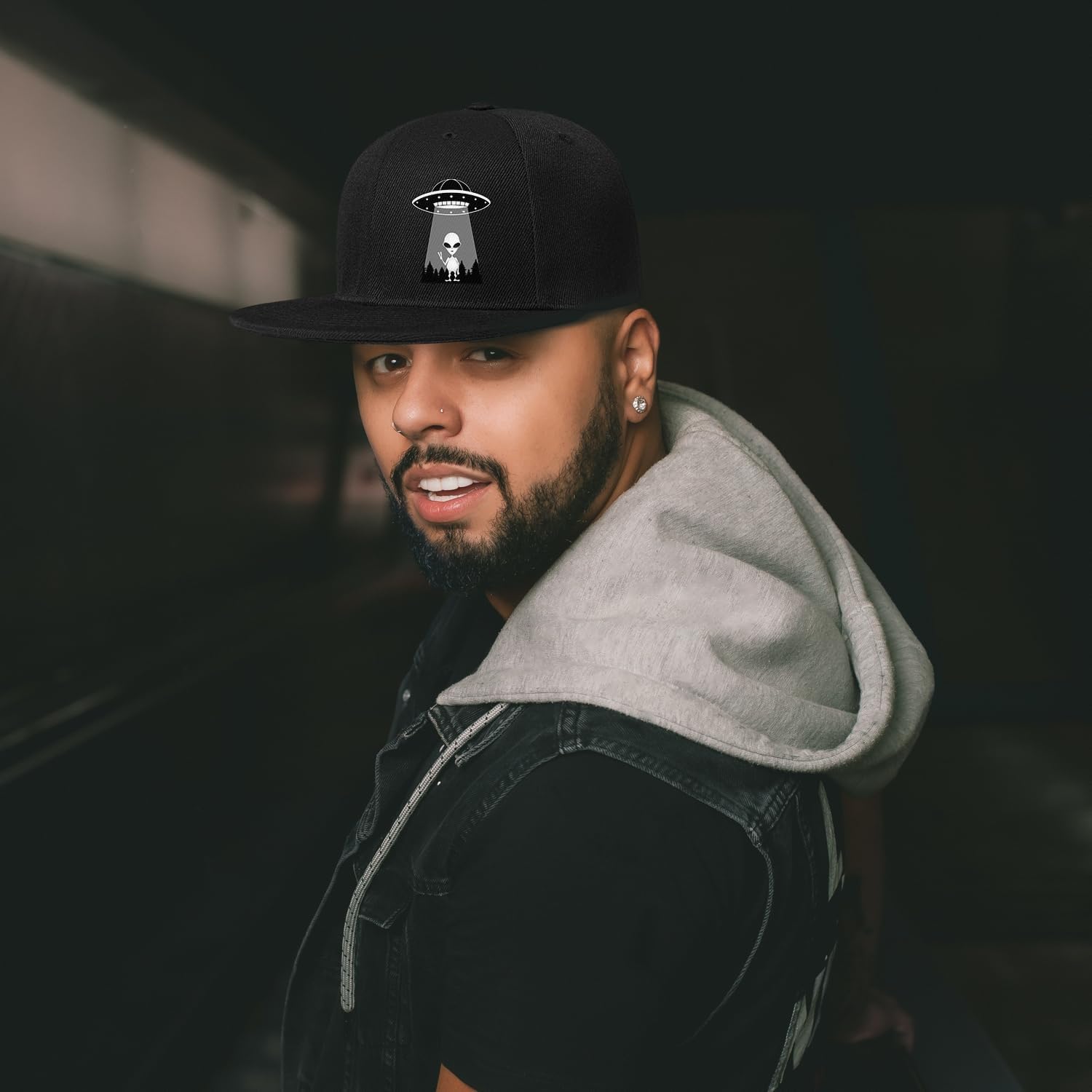 Ufo Aliens Snapback Hats for M - Snapback Hat Flat review and price
