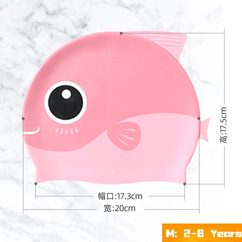 Cartoon Cute Fish Shark Silico - Swim Hat Silicone review and price