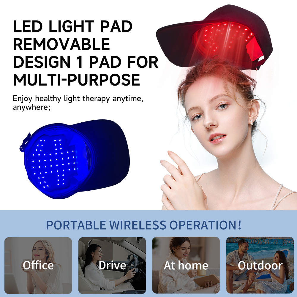 660nm&850nm Red Light Therapy  - Snapback Hat Flat review and price