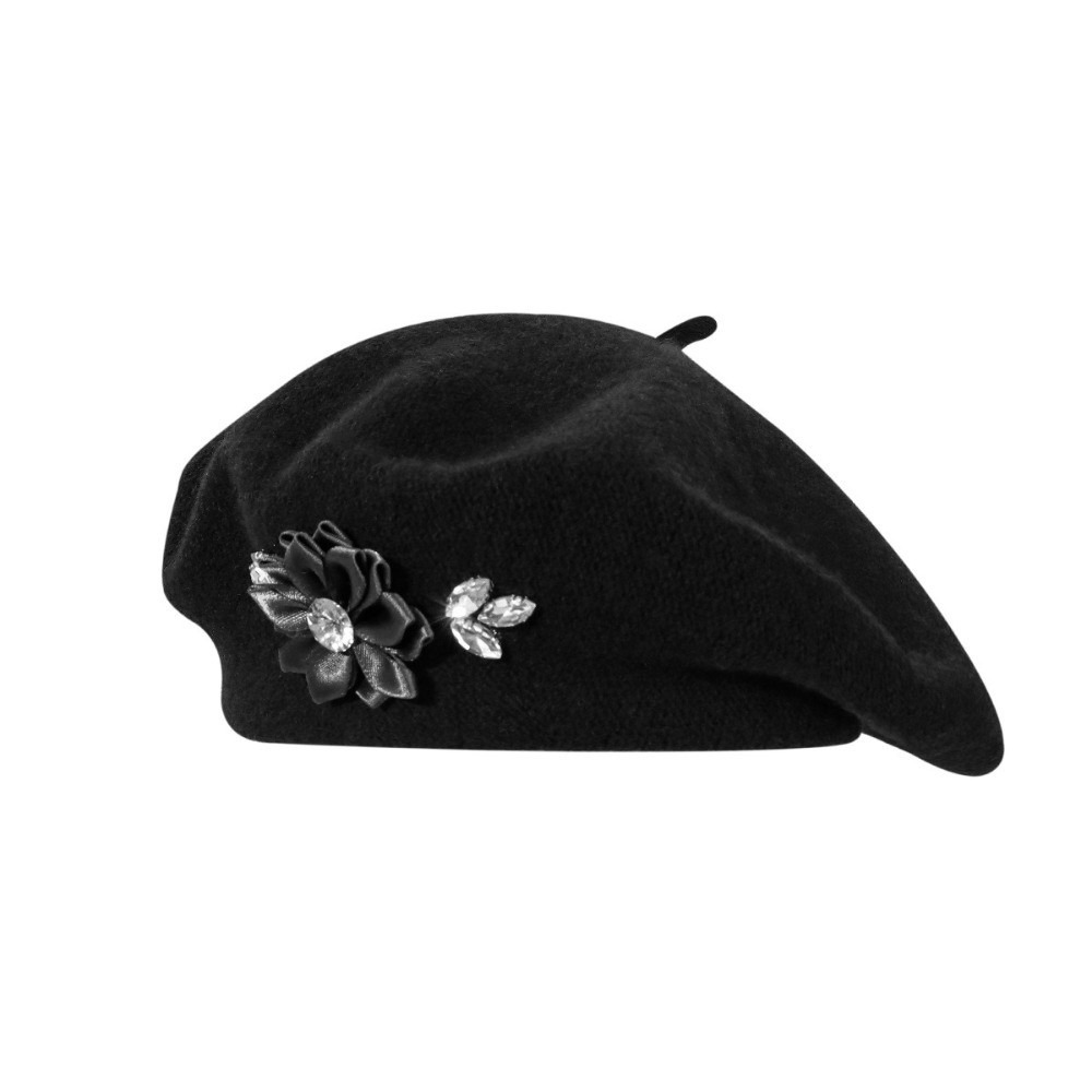 Fashion Solid Color Wool Beret - Beret French Wool review and price