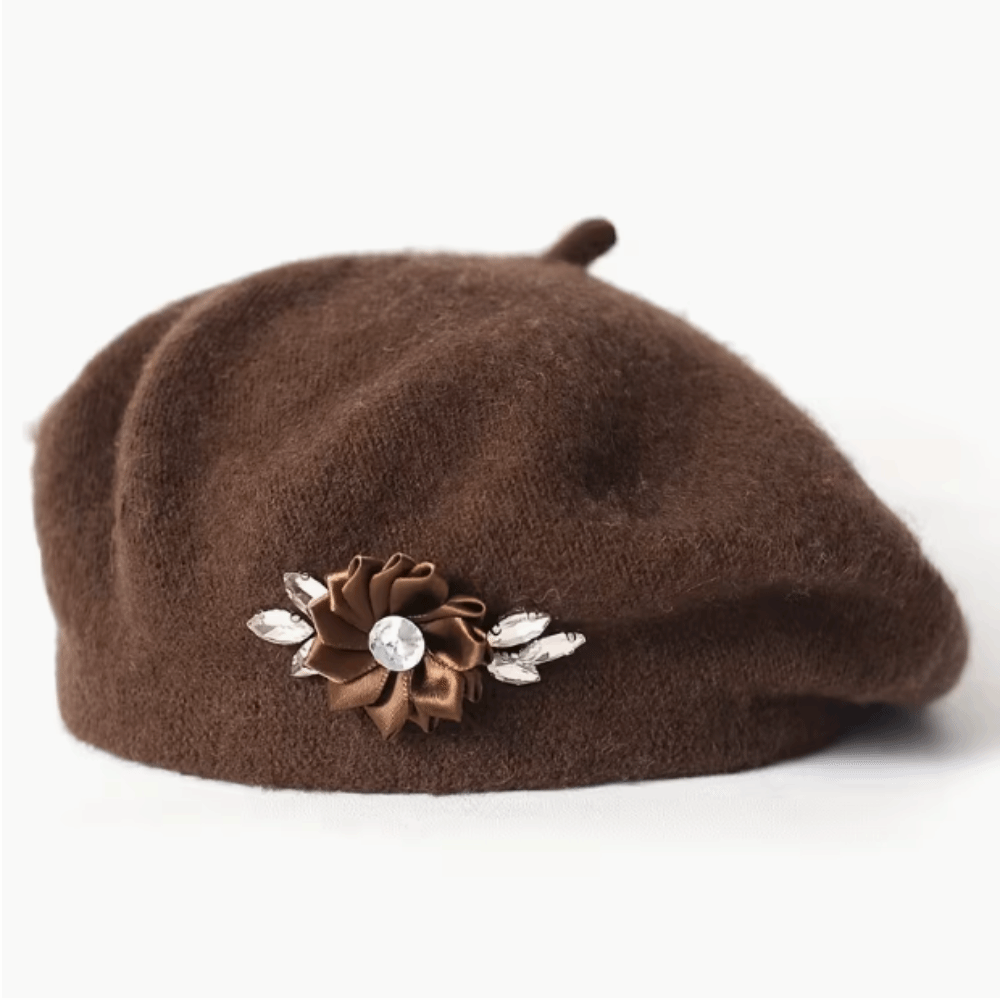 Fashion Solid Color Wool Beret - Beret French Wool review and price