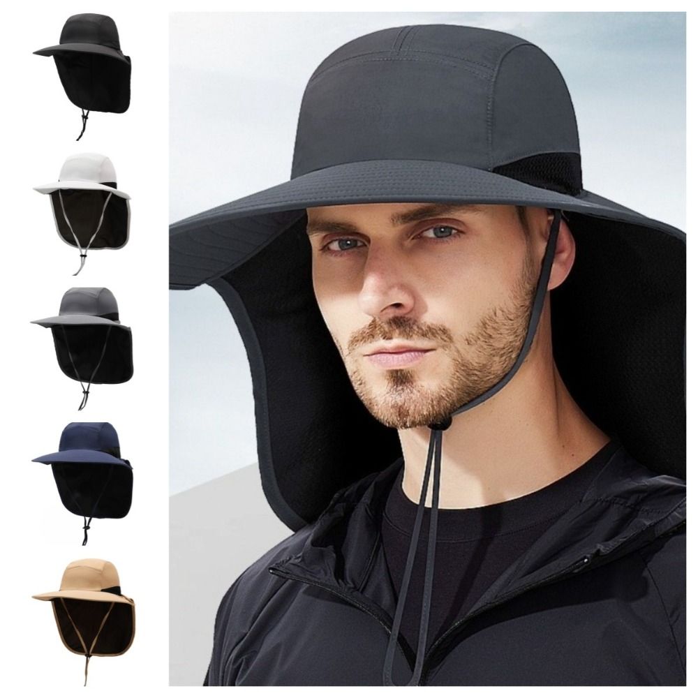 Sunhat Wide Brim Outdoor Sun H - Bucket Hat Cotton review and price